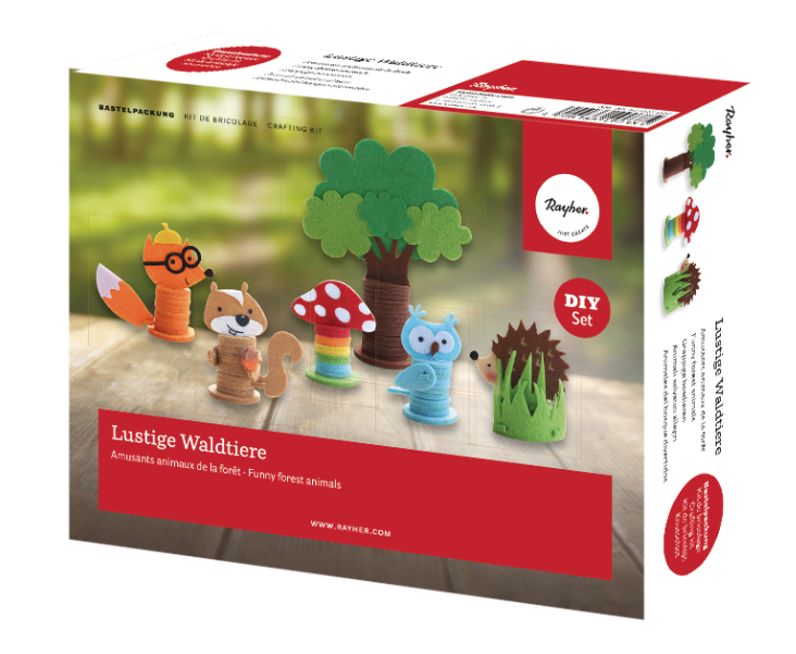 Knutselset Grappige bosdieren